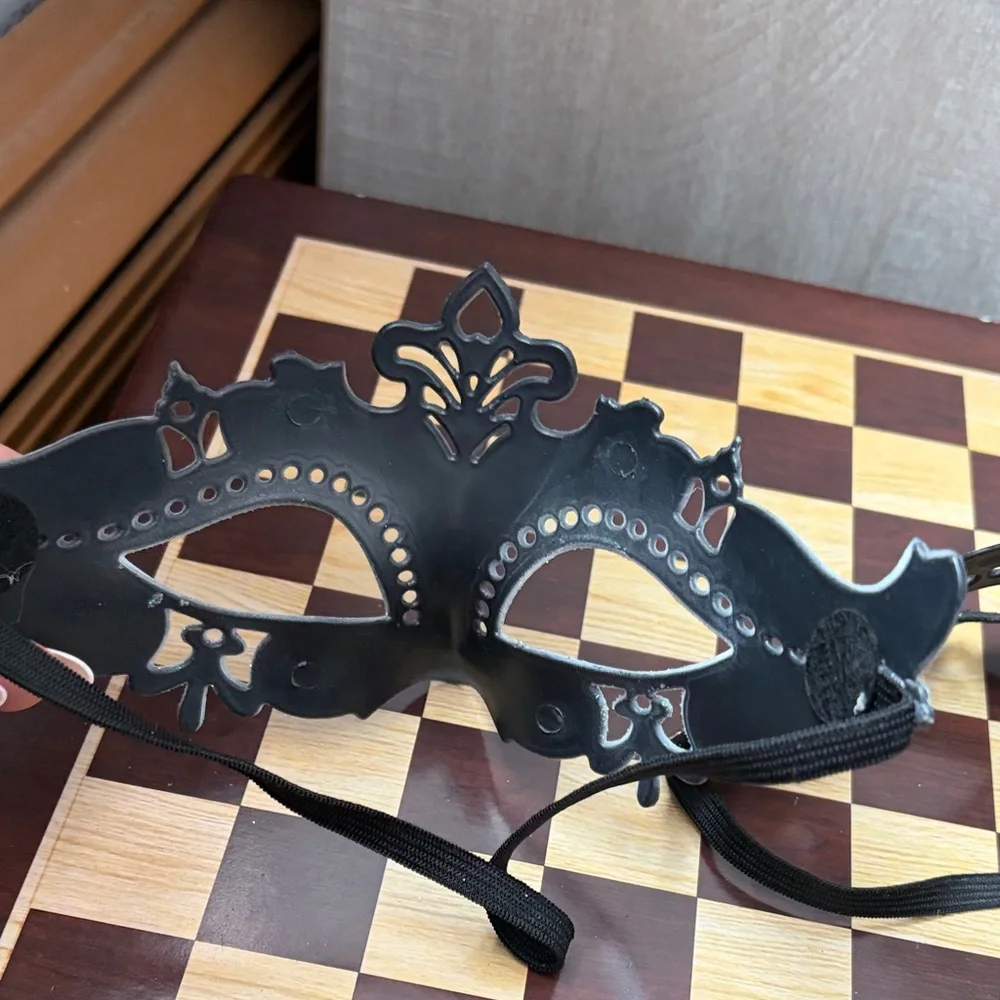 Elegant Silver and Black Masquerade Masks